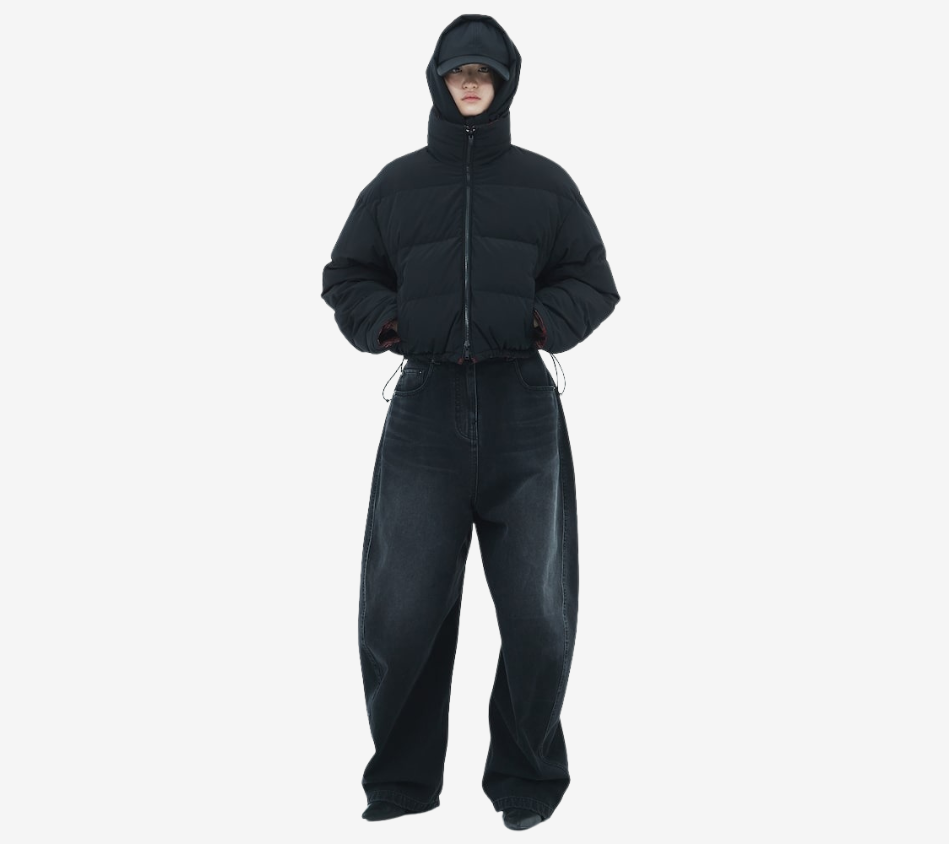 JUN-REVERSIBLE CROP DOWN JUMPER
