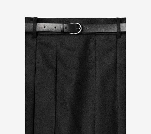 JUN-PLEATED CULOTTES SHORTS