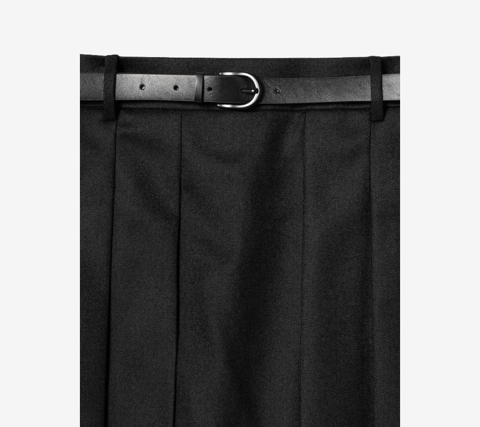 JUN-PLEATED CULOTTES SHORTS