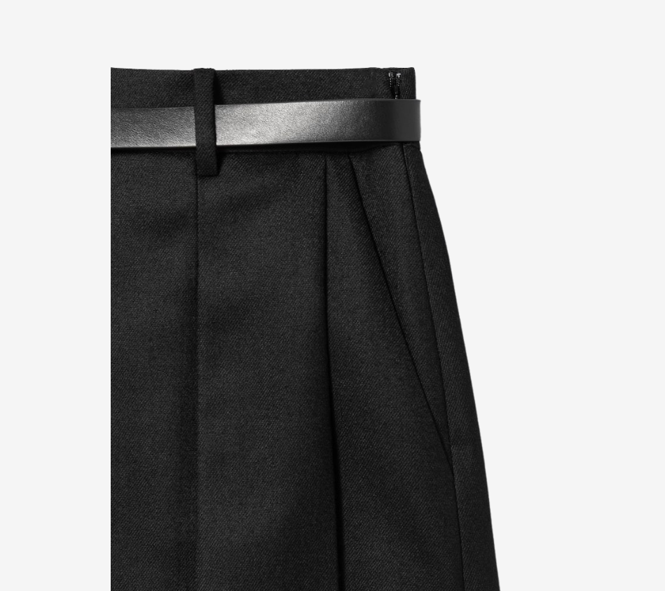 JUN-PLEATED CULOTTES SHORTS