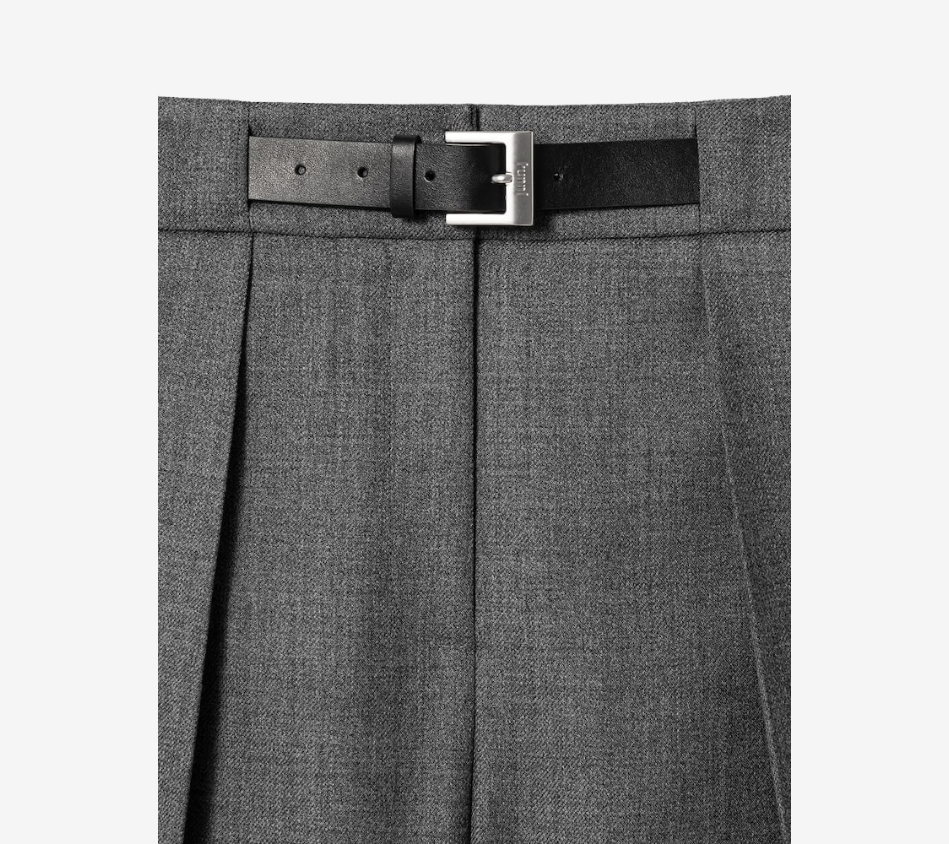 JUN-BELTED WIDE SHORTS