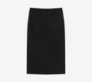 JUN-DOUBLE WAIST MIDI SKIRT