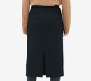 JUN-DOUBLE WAIST MIDI SKIRT