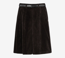 JUN-BELTED CORDUROY SLIT SKIRT