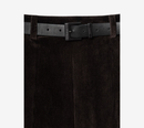 JUN-BELTED CORDUROY SLIT SKIRT