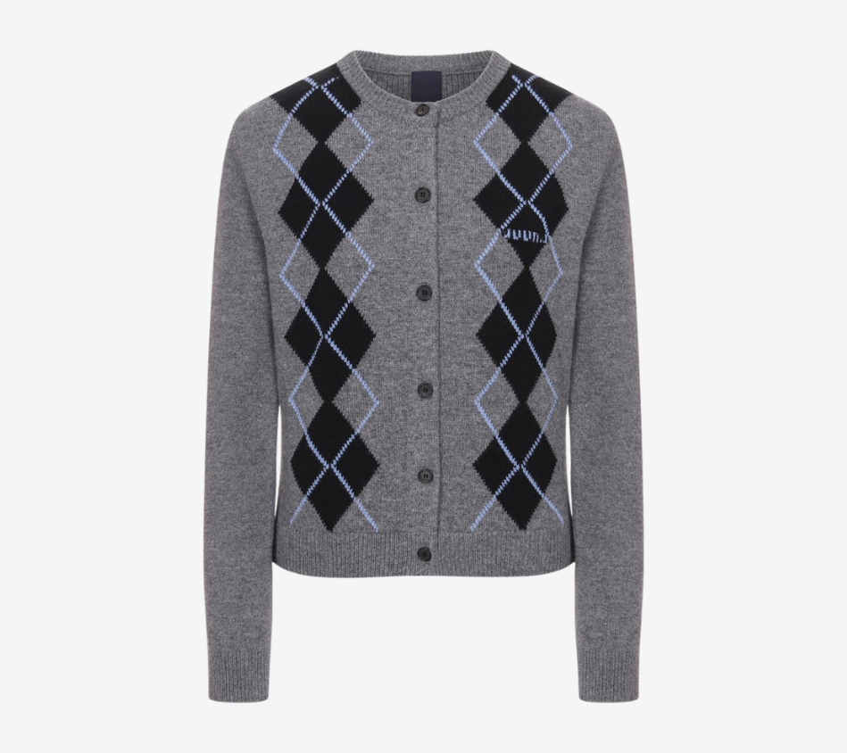 JUN-ARGYLE PATTERN CARDIGAN