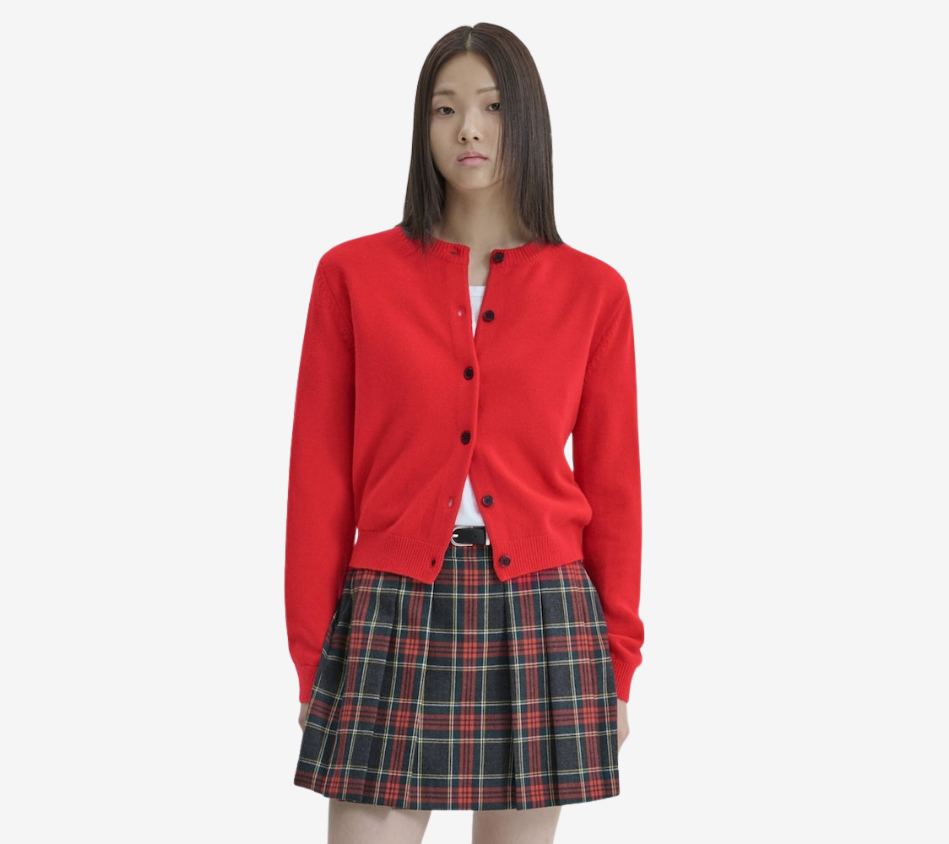 JUN-ROUND NECK CARDIGAN