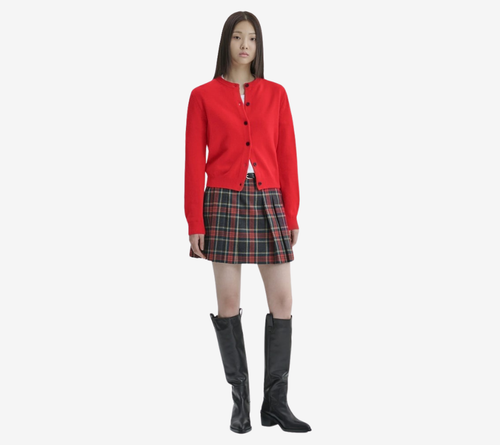 JUN-ROUND NECK CARDIGAN