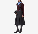 JUN-ARGYLE PULLOVER V-NECK WITH KNIT COLLAR PATCH