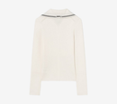 JUN-HIGH-NECK RIBBED PULLOVER