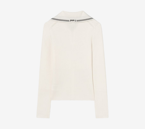 JUN-HIGH-NECK RIBBED PULLOVER