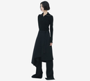 JUN-HIGH-NECK RIBBED PULLOVER