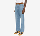 QUẦN JEANS ỐNG RỘNG 5 TÚI VẢI DENIM BULL CŨ KỸ