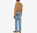 QUẦN JEANS ỐNG RỘNG 5 TÚI VẢI DENIM BULL CŨ KỸ