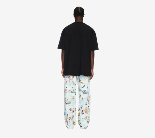 OWH-FRESCO STAR OVER S/S TEE BLACK - LIGHT Y)
