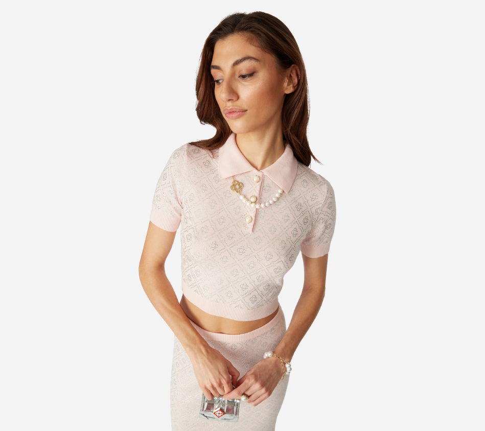 ÁO POLO CSB-CRYSTAL MONOGRAM