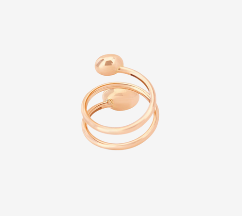 NHẪN NAN-DANCING ROSE GOLD ARIA CỠ 14