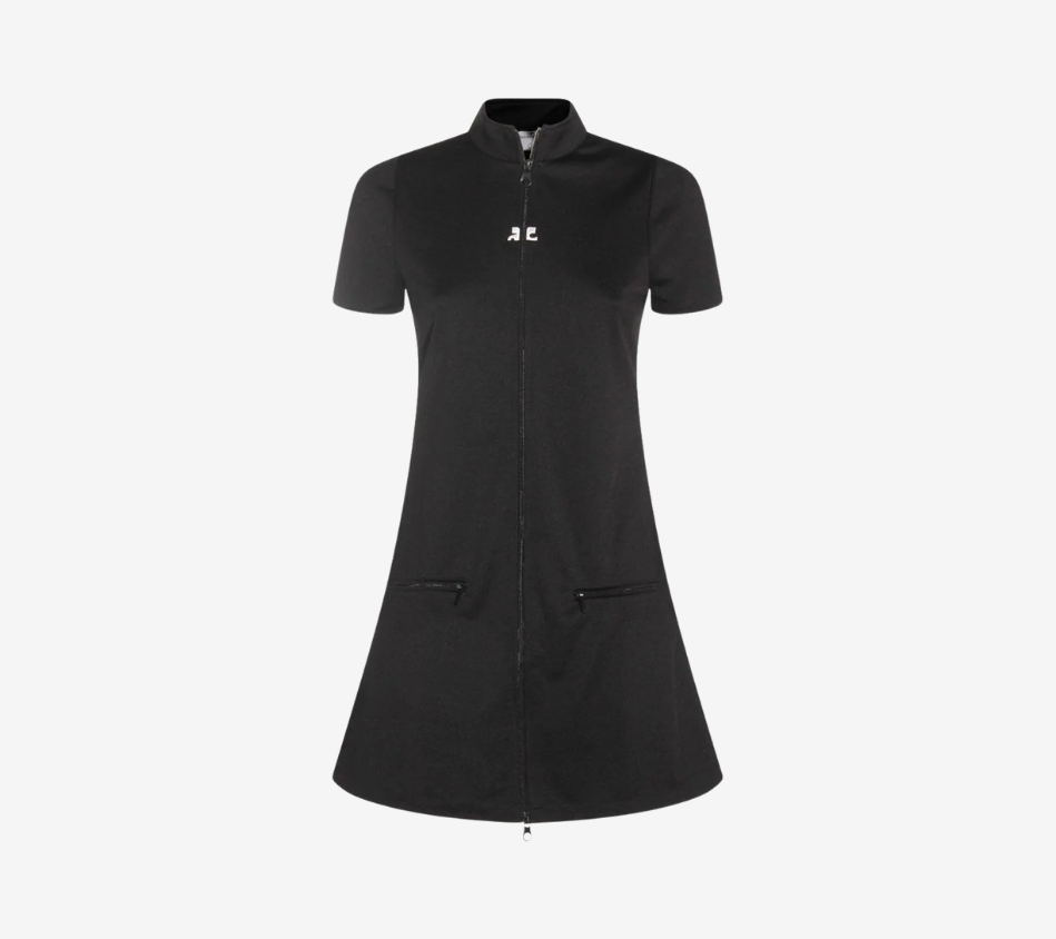COU-INTERLOCK TRACKSUIT MINI DRESS