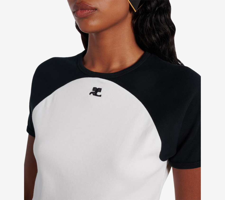 COU-CIRCLE CONTRAST T-SHIRT