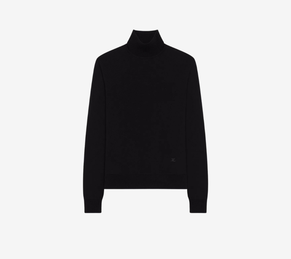 COU-OFF SHOULDER LIGHT WOOL TOP
