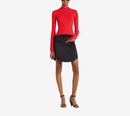 COU-CIRCLE RIB KNIT MOCKNECK SWEATER
