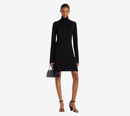 COU-ZIPPED MOCKNECK DRESS