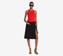 COU-CIRCLE RIB KNIT TOP