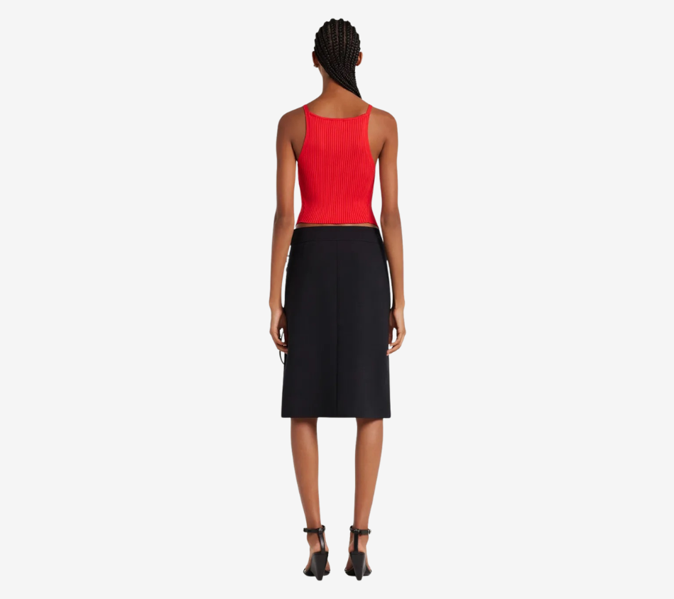 COU-CIRCLE RIB KNIT TOP