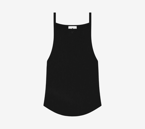 COU-CIRCLE RIB KNIT TOP