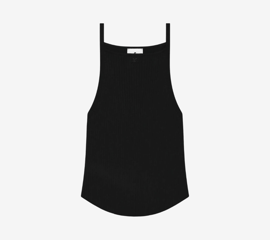 COU-CIRCLE RIB KNIT TOP