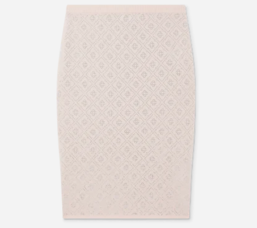 CHÂN VÁY HỌA TIẾT MONOGRAM ĐÍNH PHA LÊ CSB