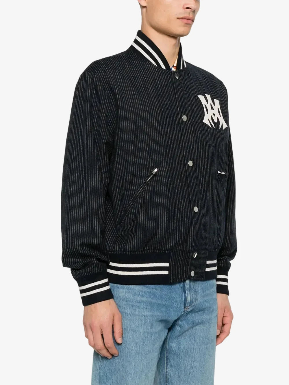 AMR-MA HOLLYWOOD PINSTRIPE BOMBER