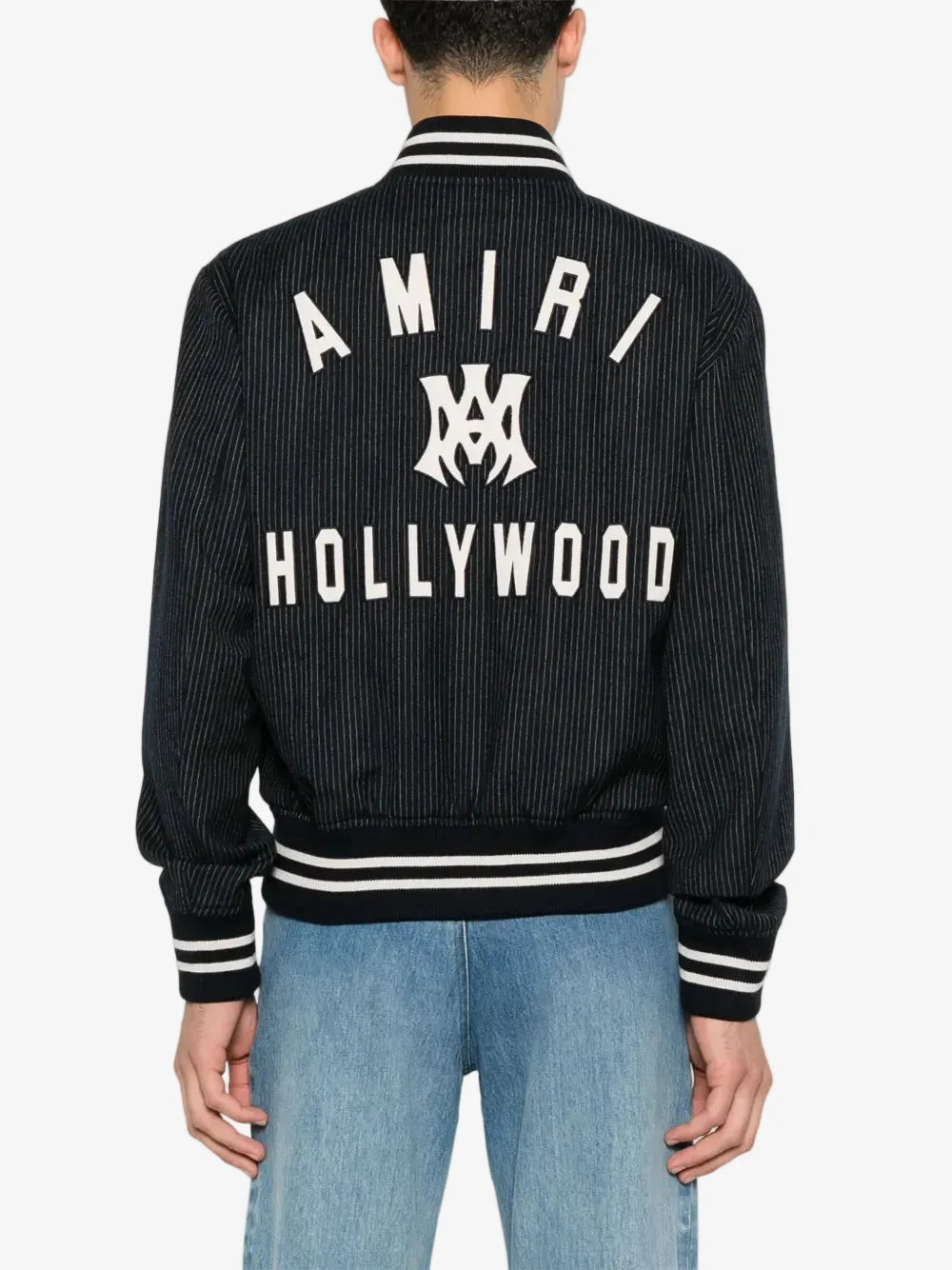 AMR-MA HOLLYWOOD PINSTRIPE BOMBER