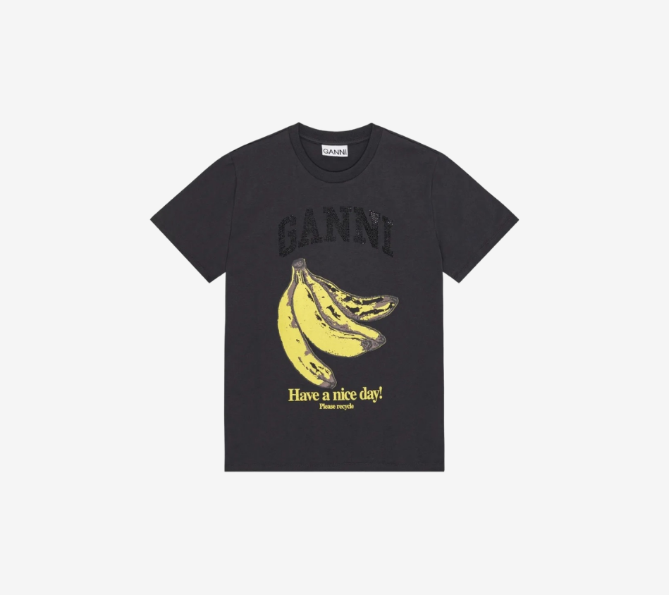 GAN-BASIC ÁO THUN CHUỐI RELAXED COTTON JERSEY