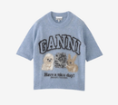 ÁO THUN HÌNH CÚN CON ALPACA CHẢI LÔNG MỊN CỦA GAN