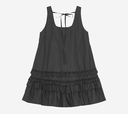 VÁY NGẮN CHỮ U GAN-COTTON POPLIN