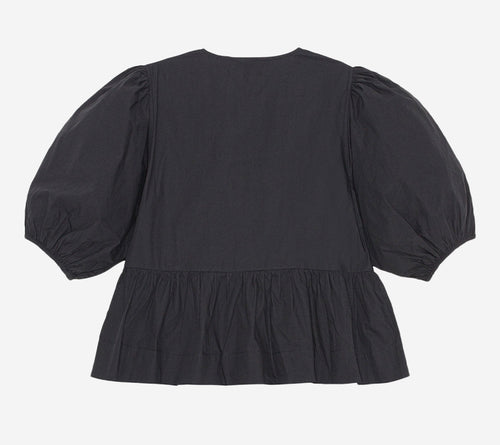 ÁO KIỂU GAN-COTTON POPLIN XÒE VẠT