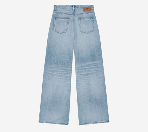 QUẦN JEANS GAN-SOFT RỘNG PHOM BAGGY VẢI DENIM CỨNG CÁP