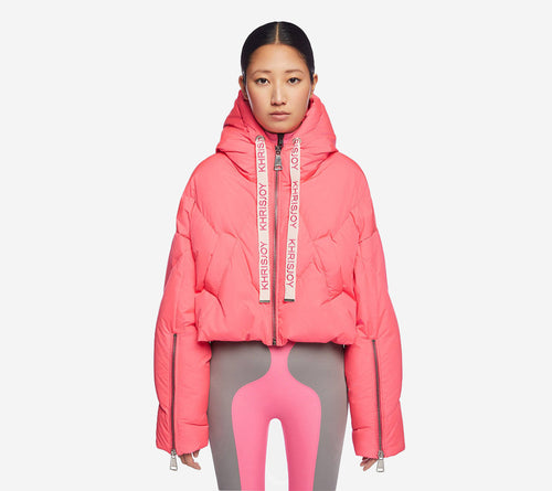 KRJ-CROP ICONIC MILANO IN MAT NYLON