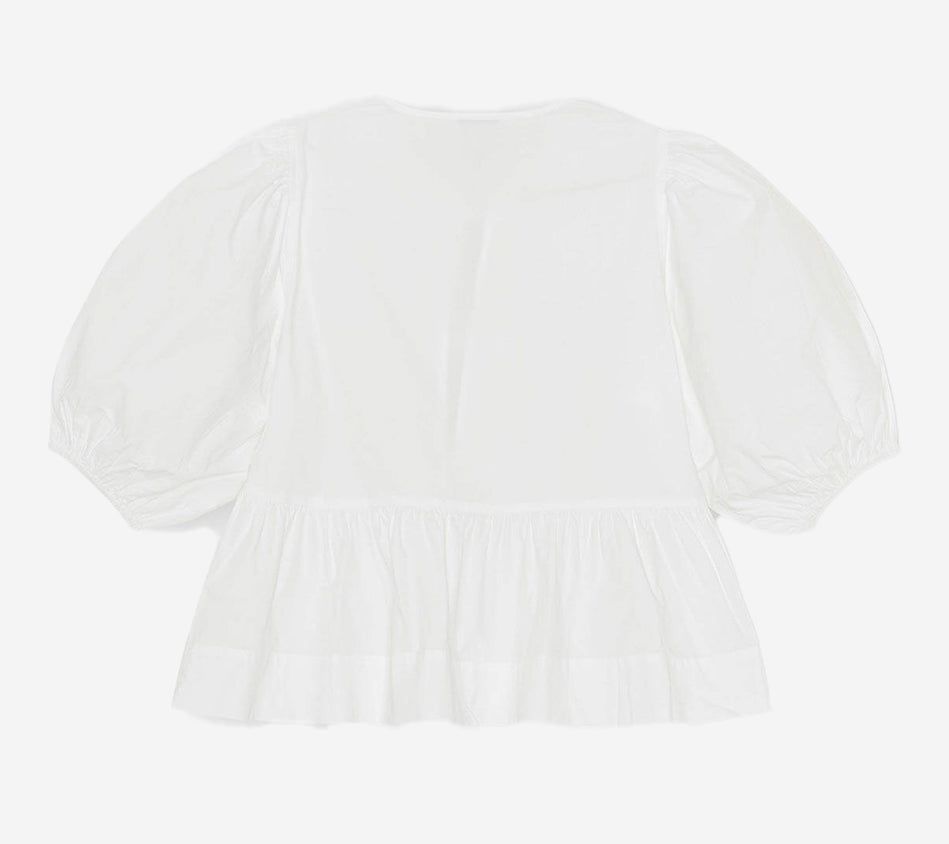 ÁO KIỂU GAN-COTTON POPLIN XÒE VẠT