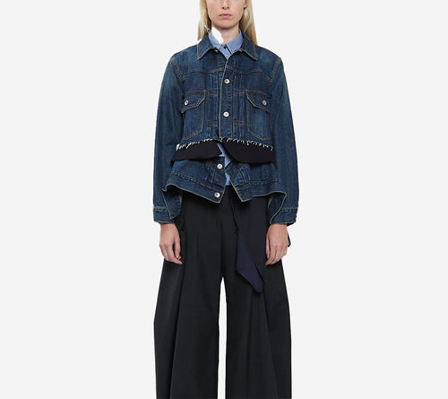 ÁO KHOÁC SAC-DENIM X VẢI MELTON LEN