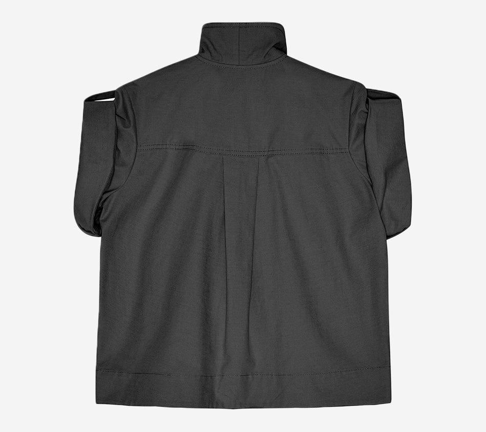 ÁO KIỂU CỔ ĐỔ CHẤT LIỆU GAN-STRETCH COTTON