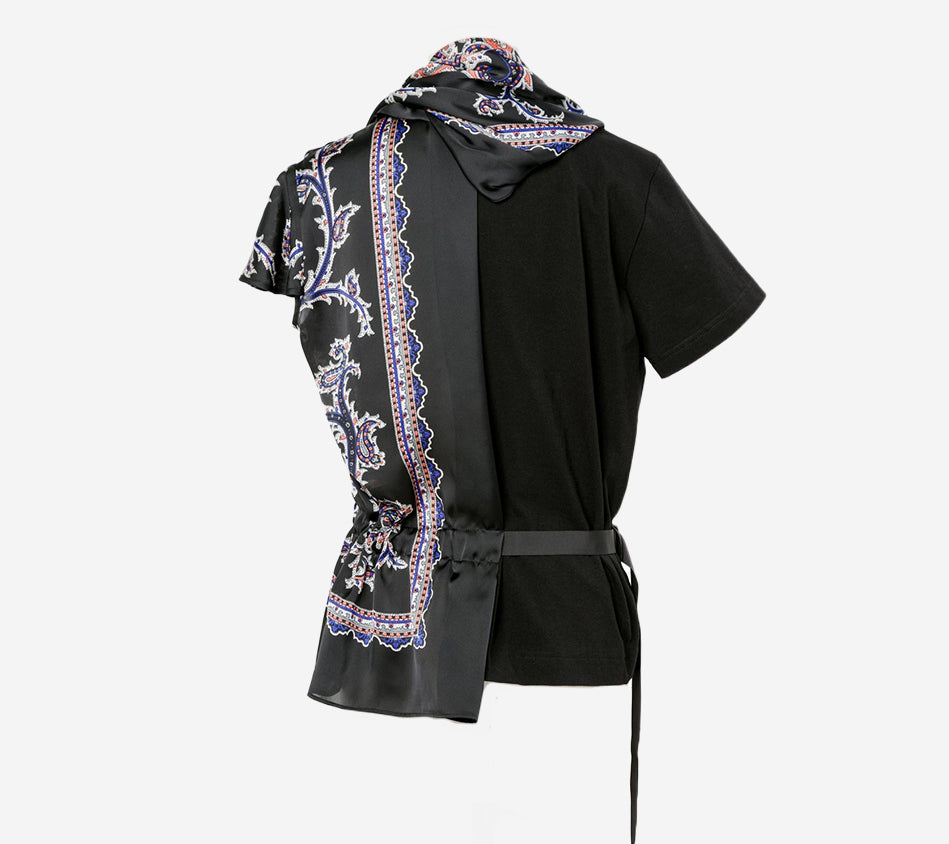 ÁO PHÔNG CHẤT LIỆU JERSEY COTTON VỚI HỌA TIẾT SAC-PAISLEY