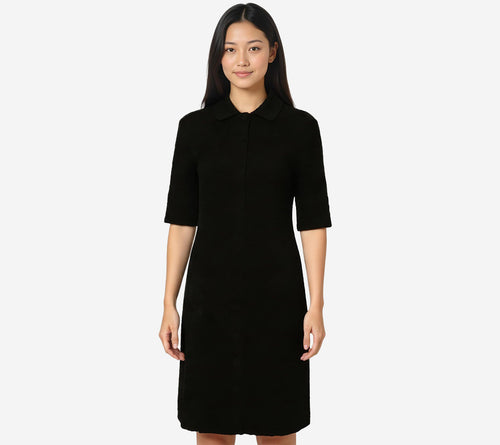 JIL-3D FLOWER SHORT SHIRT DRESS