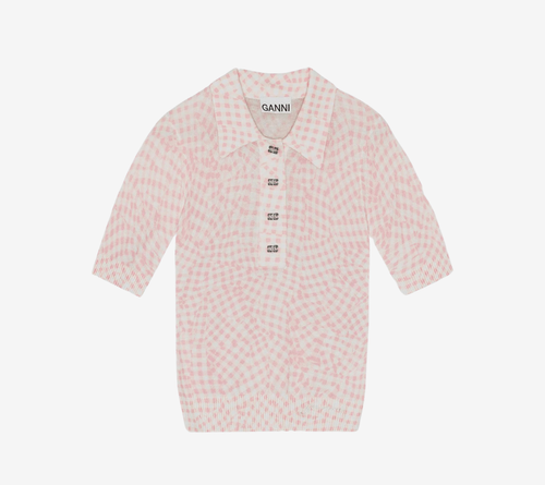 ÁO POLO GAN-SHEER VẢI COTTON IN HỌA TIẾT