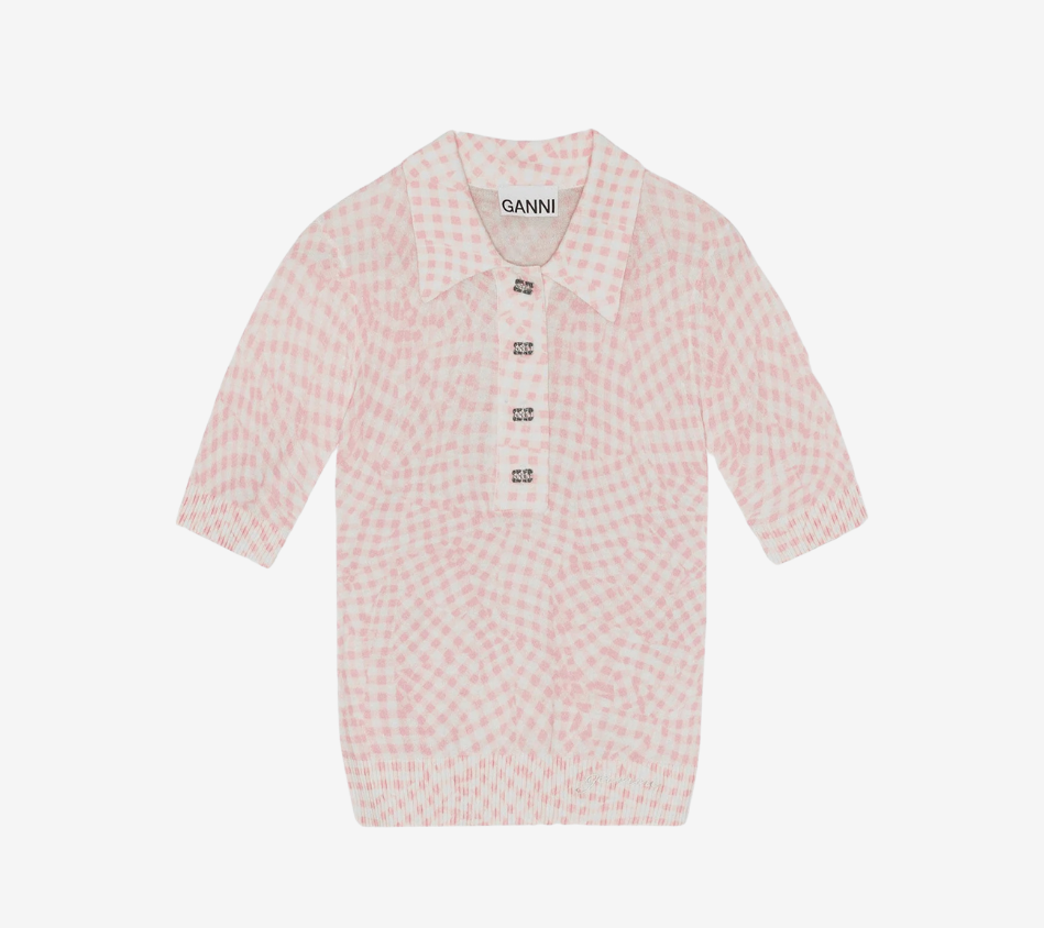 ÁO POLO GAN-SHEER VẢI COTTON IN HỌA TIẾT
