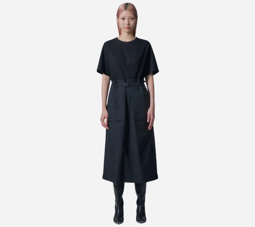 JUN-SHORT SLEEVE JERSEY DRESS