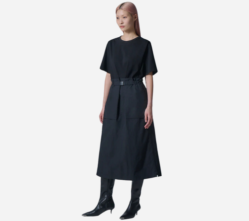 JUN-SHORT SLEEVE JERSEY DRESS