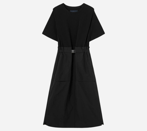 JUN-SHORT SLEEVE JERSEY DRESS