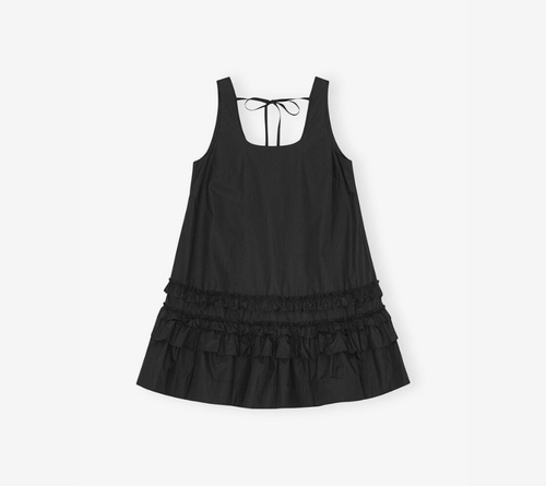 VÁY NGẮN CHỮ U GAN-COTTON POPLIN